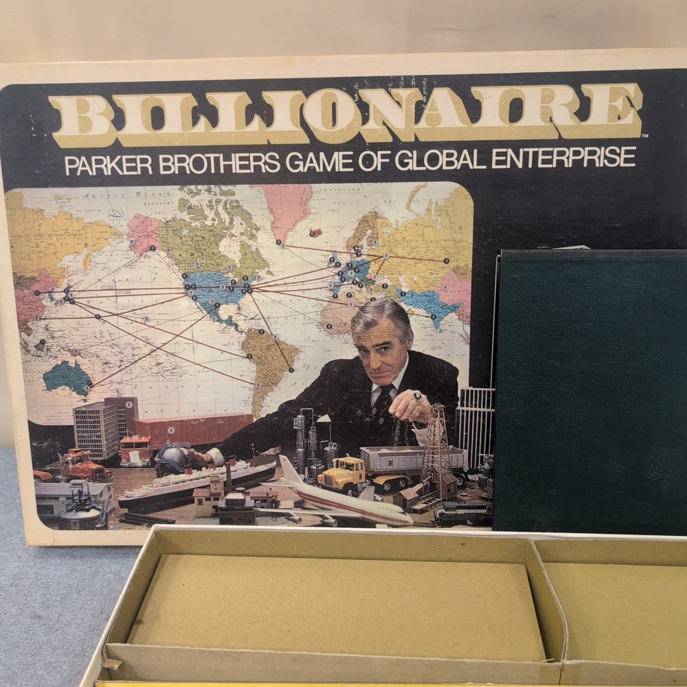 Vintage 1973 Billionaire Parker Brothers Game of Global Enterprise Complete - Picture 6 of 9